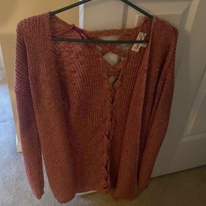 Fun cardigan. Fall colors.